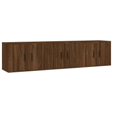 vidaXL 3 db barna tölgyszínű fali TV-szekrény 57x34,5x40 cm (3188349) bútor