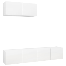 vidaXL 3 db fehér forgácslap TV-szekrény (3078701) bútor
