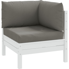 vidaXL 3 db melange sötétszürke szövet raklappárna (4002653) lakástextília