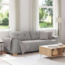 vidaXL 3-Fős Kanapé Felhő Szürke 180 cm Textil bútor