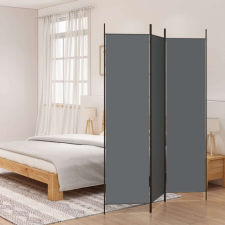 vidaXL 3 paneles antracitszürke szövet térelválasztó 150 x 200 cm bútor