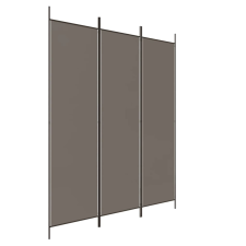 vidaXL 3 paneles antracitszürke szövet térelválasztó 150 x 200 cm (350180) bútor