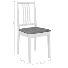 vidaXL 3-részes fehér MDF étkezőgarnitúra bútor