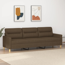 vidaXL 3 személyes barna szövetkanapé 210 cm bútor