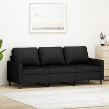 vidaXL 3 személyes fekete bársony kanapé 180 cm bútor