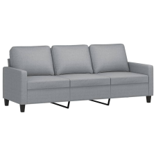 vidaXL 3 személyes világosszürke szövet kanapé 180 cm (359171) bútor