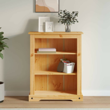 vidaXL 3 szintes Corona-stílusú mexikói fenyő könyvespolc 80x29x100 cm bútor