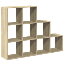vidaXL 3 szintes sonoma tölgy elválasztó könyvespolc 137,5x29x103,5 cm (857978) bútor