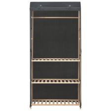 vidaXL 3-szintes szürke szövet ruhásszekrény 79 x 40 x 170 cm (248187) bútor