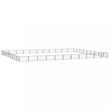 vidaXL 40-paneles fekete porszórt acél kutyakennel 100 x 50 cm szállítóbox, fekhely kutyáknak