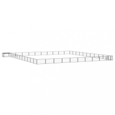 vidaXL 44-paneles fekete porszórt acél kutyakennel 100 x 50 cm szállítóbox, fekhely kutyáknak