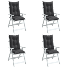 vidaXL 4 db antracit szövet magas háttámlájú székpárna 120x50x7 cm lakástextília
