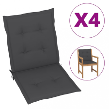 vidaXL 4 db antracitszürke kerti székpárna 100 x 50 x 4 cm kerti bútor