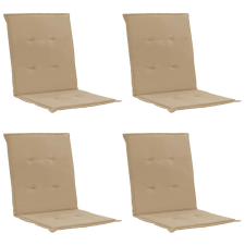 vidaXL 4 db bézsszínű párna kerti székhez 100 x 50 x 3 cm kerti bútor