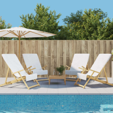 vidaXL 4 db fehér 400 GSM szövet strandtörölköző 60 x 135 cm vizes játék