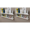 vidaXL 4 db fehér fali polc 120 cm