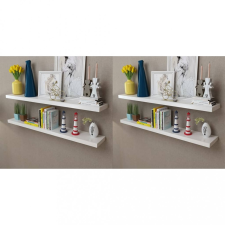 vidaXL 4 db fehér fali polc 120 cm bútor