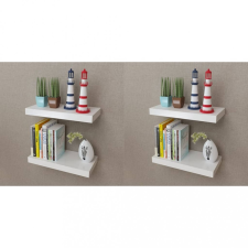 vidaXL 4 db fehér fali polc 40 cm bútor