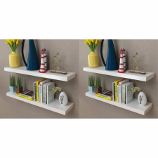  vidaXL 4 db fehér fali polc 80 cm bútor