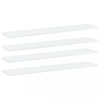 vidaXL 4 db fehér forgácslap könyvespolc 100 x 20 x 1,5 cm