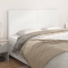 vidaXL 4 db fehér műbőr fejtámla 90x5x78/88 cm ágy és ágykellék