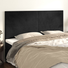 vidaXL 4 db fekete bársony fejtámla 100x5x78/88 cm ágy és ágykellék