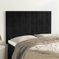 vidaXL 4 db fekete bársony fejtámla 72 x 5 x 78/88 cm ágy és ágykellék
