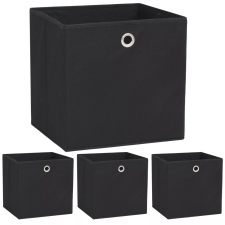 vidaXL 4 db fekete, nem szőtt tárolódoboz 32 x 32 x 32 cm konyhai eszköz