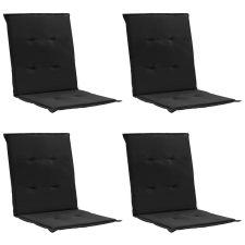 vidaXL 4 db fekete párna kerti székhez 100 x 50 x 3 cm kerti bútor