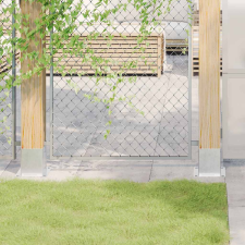 vidaXL 4 db horganyzott acélból oszlopalapok négyzet alakúak 101x101mm kerti bútor