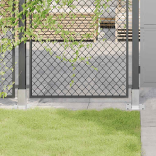 vidaXL 4 db horganyzott acélból oszlopalapok négyzet alakúak 61x61 mm kerti bútor