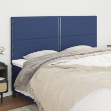 vidaXL 4 db kék szövet fejtámla 100x5x78/88 cm ágy és ágykellék
