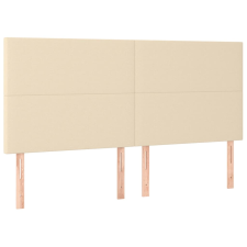 vidaXL 4 db krémszínű szövet fejtámla 100x5x78/88 cm (3116079) ágy és ágykellék