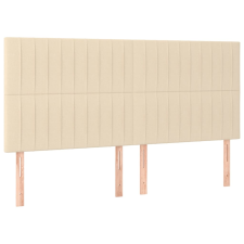 vidaXL 4 db krémszínű szövet fejtámla 100x5x78/88 cm (3116597) ágy és ágykellék