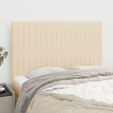 vidaXL 4 db krémszínű szövet fejtámla 72 x 5 x 78/88 cm ágy és ágykellék