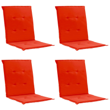vidaXL 4 db piros párna kerti székhez 100 x 50 x 3 cm kerti dekoráció