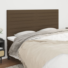 vidaXL 4 db sötétbarna szövet fejtámla 100x5x78/88 cm ágy és ágykellék