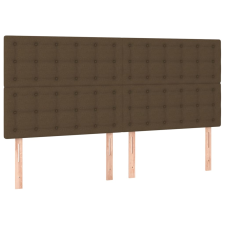 vidaXL 4 db sötétbarna szövet fejtámla 100x5x78/88 cm (3116791) ágy és ágykellék