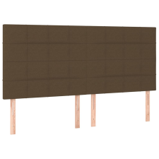 vidaXL 4 db sötétbarna szövet fejtámla 90x5x78/88 cm (3116349) ágy és ágykellék