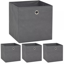 vidaXL 4 db szürke, nem szőtt tárolódoboz 32 x 32 x 32 cm bútor