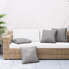 vidaXL 4 db szürke szövet kanapépárna 50 x 50 cm (360382) lakástextília