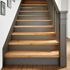 vidaXL 4 db tömör tölgyfa világosbarna lépcsőfokok 100x30x2 cm lakástextília