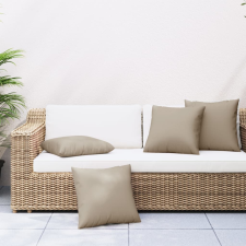 vidaXL 4 db tópszínű szövet kanapépárna 50 x 50 cm lakástextília