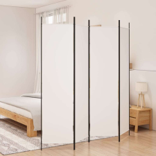 vidaXL 4 paneles fehér szövet térelválasztó 200 x 200 cm bútor