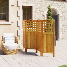 vidaXL 4 paneles tömör akácfa térelválasztó 162x2x115 cm bútor