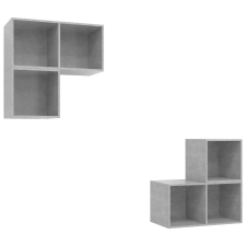 vidaXL 4 részes betonszürke forgácslap TV-szekrény szett (3079767) bútor