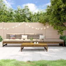 vidaXL 4 részes mézbarna tömör fenyőfa kerti pihenőgarnitúra kerti bútor