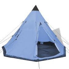 vidaXL 4 személyes kék sátor sátor