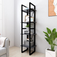 vidaXL 4-szintes szürke forgácslap könyvszekrény 40 x 30 x 140 cm bútor