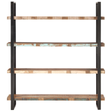 vidaXL 4 szintes tömör újrahasznosított fa könyvespolc 160x40x180 cm (321067) bútor